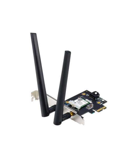 Безжичен адаптер ASUS PCE-BE6500 WiFi 7 PCI-e две външни антени и Bluetooth 5.4