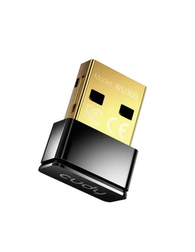 Безжичен нано адаптер Cudy WU300 WiFi 6, 286 Mbps, USB 2.0
