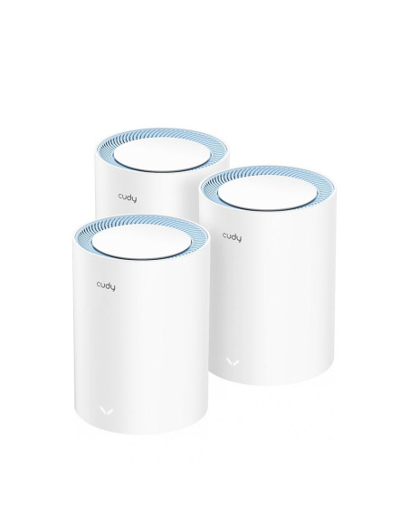 Безжична MESH система Cudy M1200 3, AC1200 Dual Band, 2.4/5 GHz, 300 - 867 Mbps, 3 броя