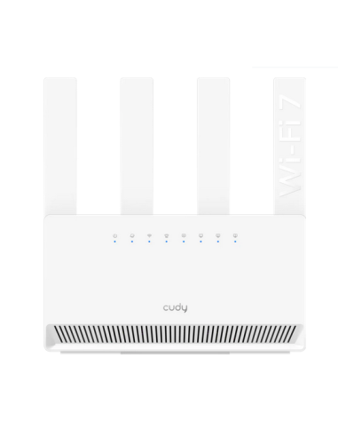 Безжичен рутер Cudy BE3600 Gigabit Dual Band Wi-Fi 7, 4x10/100/1000, 4x5dBi антени, бял