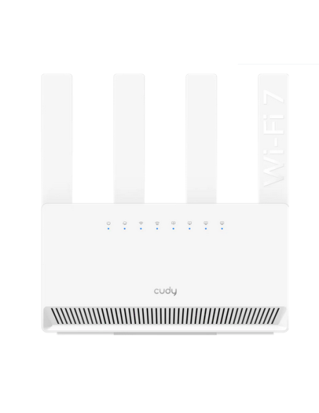 Безжичен рутер Cudy BE3600 Gigabit Dual Band Wi-Fi 7, 4x10/100/1000, 4x5dBi антени, бял