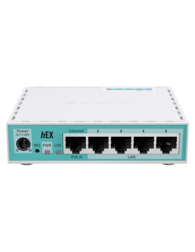 Рутер MikroTik 10/100/1000Mbit, PoE, RAM - 512 MB, USB - А, RouterOS v7, License level 4