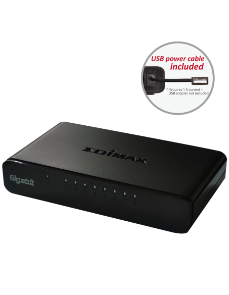 Суич EDIMAX ES-5800G V3, 8 портов, Gigabit