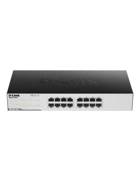 Суич D-Link GO-SW-16G/E, 16 портов, Gigabit