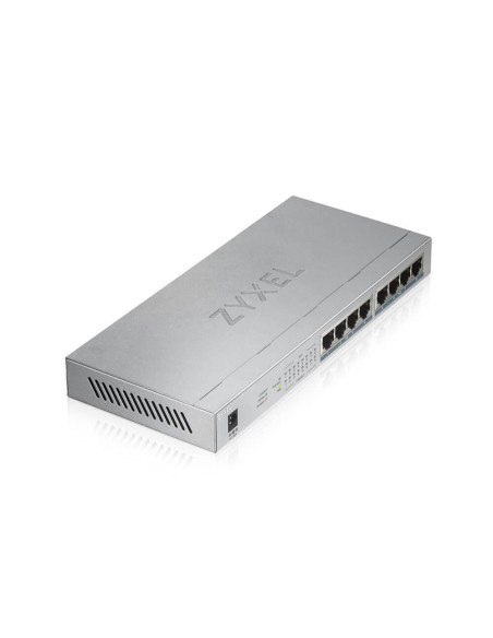 Суич ZyXEL GS1008-HP, 8-портов гигабитов неуправляем PoE+, 60W