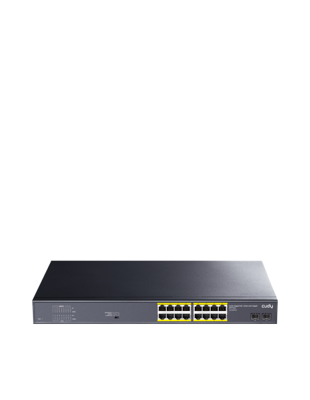 Суич Cudy GS1020PS2, 16 x Gigabit PoE, 2 x Gigabit SFP
