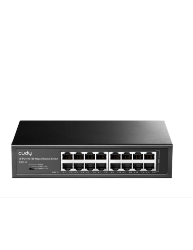 Суич Cudy FS1016, 16 портов, 10/100Mbps, Metal Switch