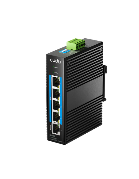 Суич Cudy IG1005P Индустриален 5-Port 10/100/1000M PoE+ Switch 65W