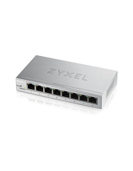 Суич ZyXEL GS-1200-8, 8 портов, Gigabit, webmanaged