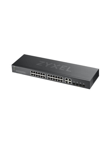 Суич ZYXEL GS1920-24V2, 24 портов Gigabit Smart-Managed,Fanless, за монтаж в шкаф