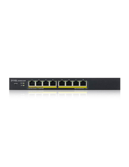 Суич ZYXEL GS1900-8HP-V3, 8 портов смарт управляем, PoE, Gigabit