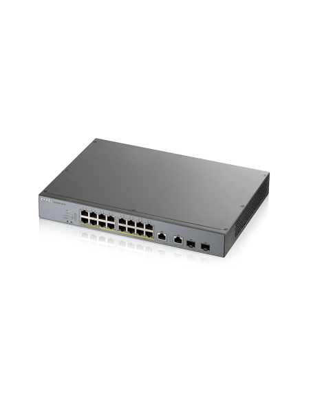 Суич ZyXEL GS1350-18HP, 18-портов, Gigabit, Управляем, PoE 250W