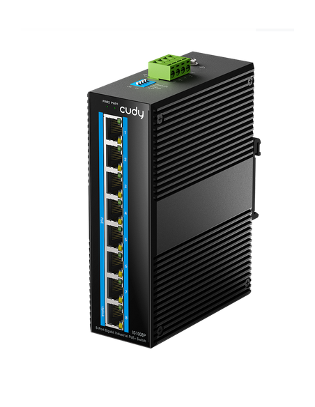 Суич Cudy IG1008P Индустриален 8-Port 10/100/1000M PoE+ Switch 65W