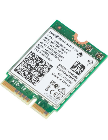 Мрежова карта Intel® Wi-Fi 6E AX211 (Gig+), 2230, 2x2 AX R2 (6GHz)+BT, No vPro
