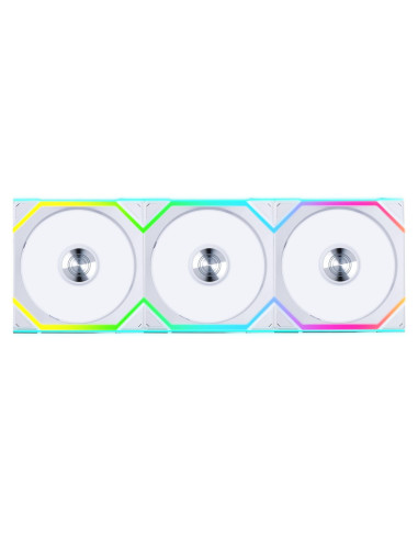 Вентилатори 3бр Lian Li UNI FAN SL Wireless ARGB PWM Reverse Blade - 120 mm Бели + Контролер