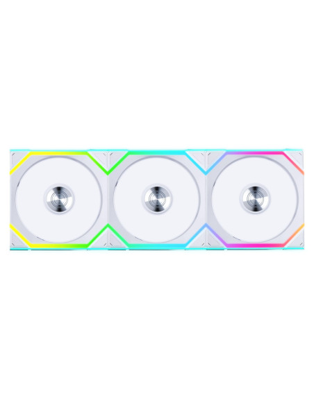 Вентилатори 3бр Lian Li UNI FAN SL Wireless ARGB PWM Reverse Blade - 120 mm Бели + Контролер