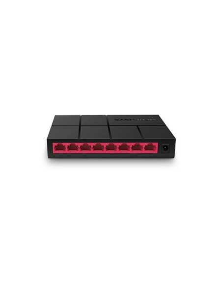 Суич Mercusys MS108G, 8-порта 10/100/1000Mbps