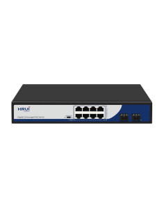 POE Суич 10/100/1000, 8 Ports + 2 SFP UPLINK Ports, 20Gbps, IEEE802.3a