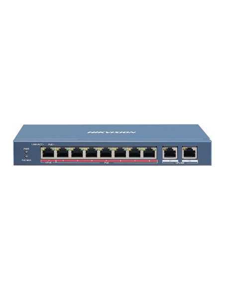 PoE Суич HikVision DS-3E1310HP-EI, 100Mb, 110W, 8+2p