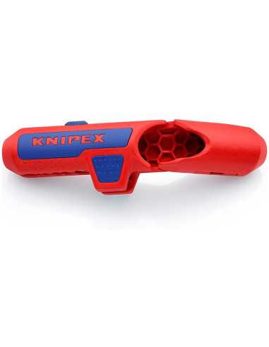 Универсален инструмент за заголване на кабел с фиксатор ErgoStrip Knipex