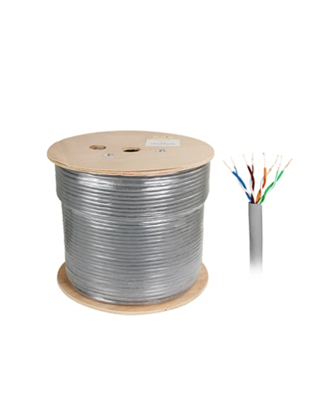 FTP Cat5e 24AWG CU - меден, сив, 500м