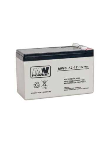 Акумулаторна батерия 12V, 7.2Ah, AGM, MNPower, NWS 7.2-12