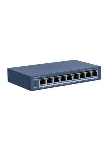 PoE Суич HikVision DS-3E1309P-EI/M, 8x100Mbps PoE +1xGigabit network RJ45 UP