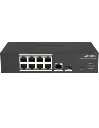 PoE Суич HikVision DS-3T1310P-SI/HS, 8 Port Fast Ethernet Smart Harsh