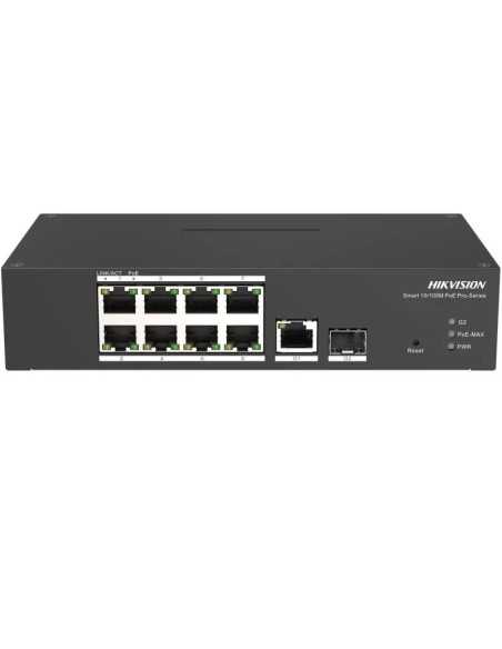 PoE Суич HikVision DS-3T1310P-SI/HS, 8 Port Fast Ethernet Smart Harsh