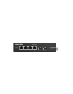 PoE Суич HikVision DS-3T0506HP-E/HS 4 Port Gigabit Unmanaged Harsh POE