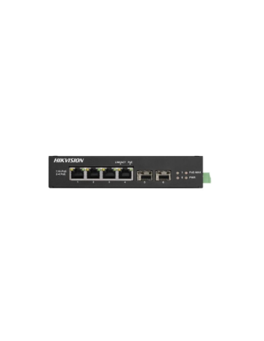 PoE Суич HikVision DS-3T0506HP-E/HS 4 Port Gigabit Unmanaged Harsh POE