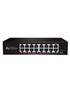 PoE Суич 10/100, 14 ports + 2 Uplink x 100Mbit, 3.2Gbps IEEE802.3af/at