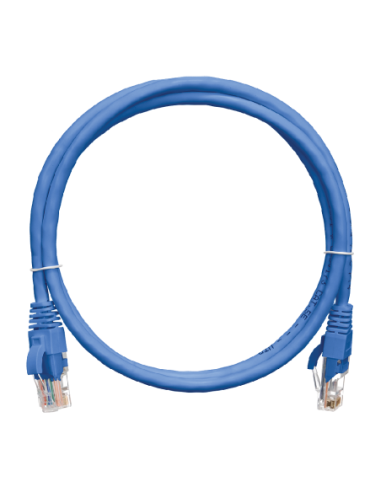 Пач кабел UTP Cat5e CCA - 1м, син