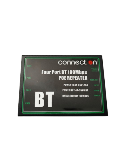 POE Екстендер/Репитер 4x10/100 IEEE 802.3bt