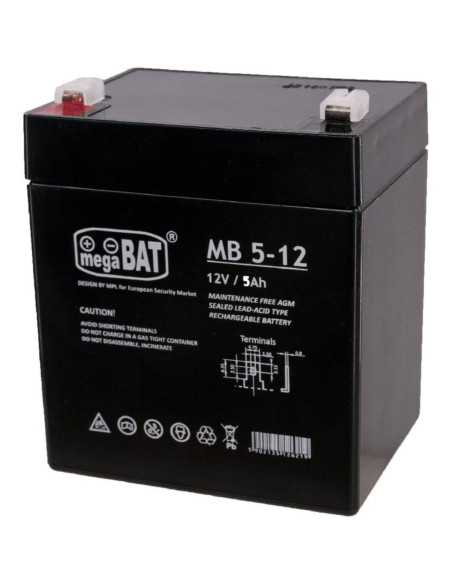 Акумулаторна батерия 12V, 5.0Ah, megaBAT MB 5-12