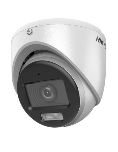 Камера HikVision 3K 5MP DS-2CE70KF0T-LMFS 2.8 mm Turret ColorVu Smart hybrid light