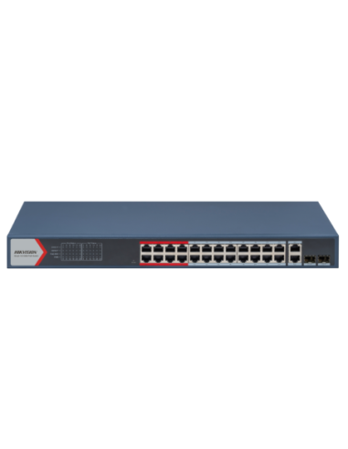PoE Суич HikVison DS-3E1326P-EI(B) 24 × 100 Mbps PoE + 2× gigabit combos 370W