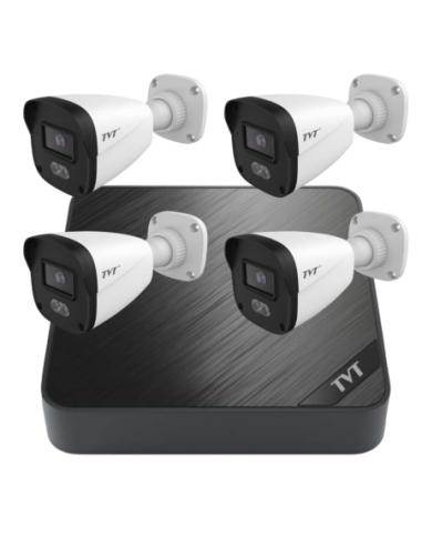 TVT комплект 4 bullet камери и NVR