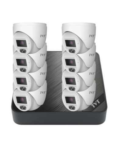 TVT комплект 8 куполни камери и NVR