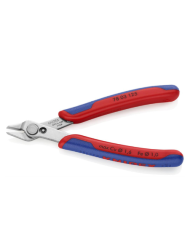 Клещи резачки Knipex Super-Knips, неръждаема стомана, 125mm, с отваряща пружина
