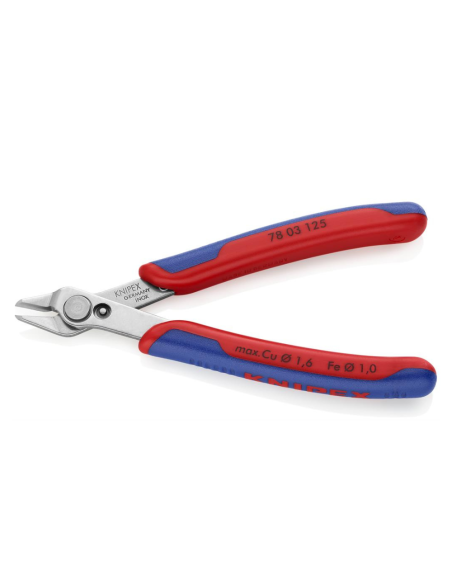 Клещи резачки Knipex Super-Knips, неръждаема стомана, 125mm, с отваряща пружина