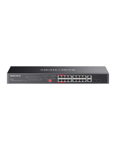Mercusys MS120GP 16 Port Gigabit Hi-POE Суич + 2UPlink + 2SFP