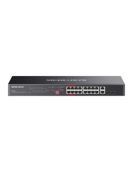 Mercusys MS120GP 16 Port Gigabit Hi-POE Суич + 2UPlink + 2SFP