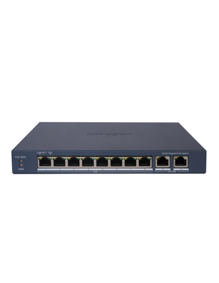 PoE Суич HikVison DS-3E1510P-EIV2 8+2 Gigabit 110W Smart Управляем