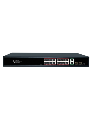 16 портов 10/100/1000M POE Суич ConnectOn (2 uplink+2 SFP)