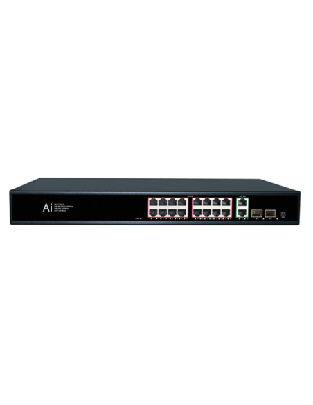 16 портов 10/100/1000M POE Суич ConnectOn (2 uplink+2 SFP)