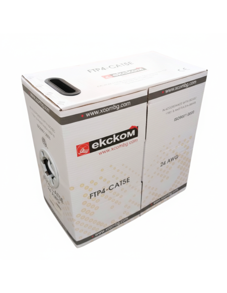 FTP Cat5e 24AWG CU - меден, бял