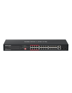 Mercusys MS126CP 24 Port 100mb Hi-POE Суич + 2GB UPlink + 2SFP | SIT.b