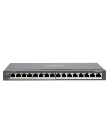 PoE Switch Hikvision DS-3E0516P-O SOHO 8 Gigabit POE ports 802.3af/at, 8 Gigabit RJ45 ports, 110w PoE бюджет