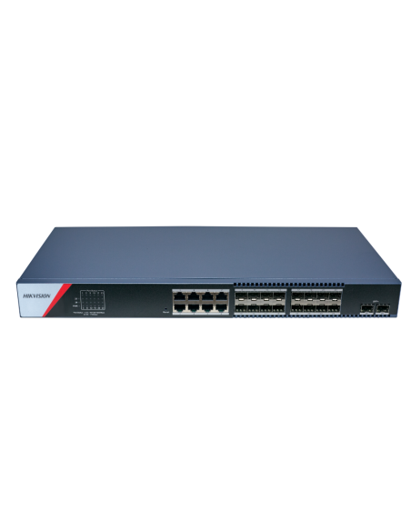 Суич HikVision DS-3E1726-SI-16F8T2X L2, Управляем 16 Gigabit SFP / 8 Gigabit порта